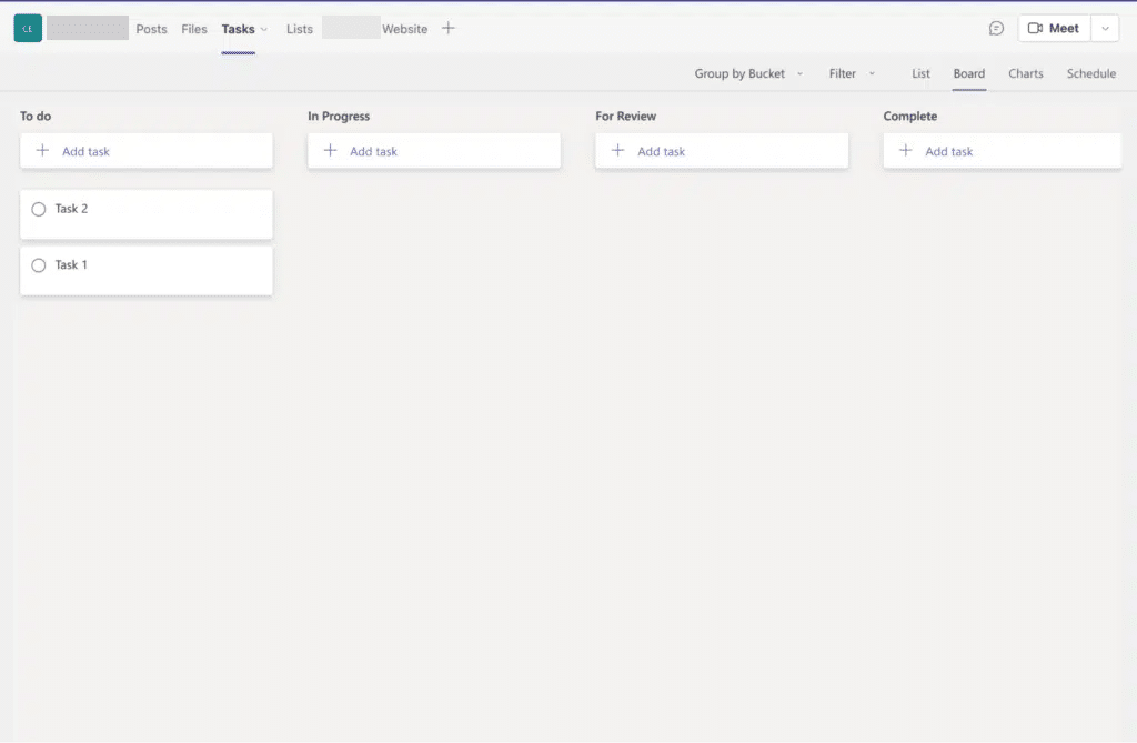 Microsoft Teams - Tasks Board - Kanban